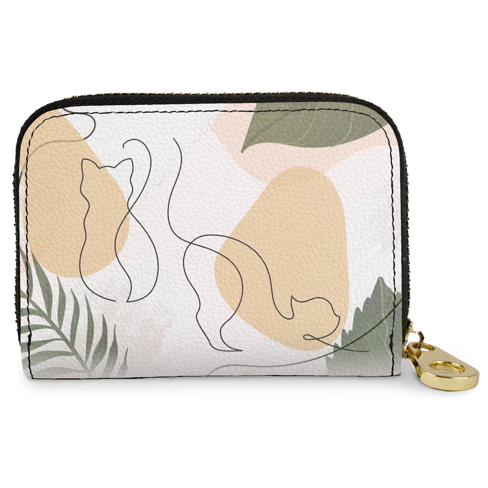 3709 Rfid Secure Armored Zipper Wallet Cats